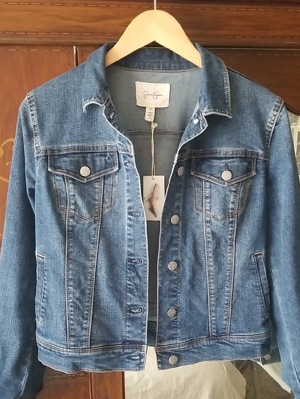 Jessica Simpson Classic Blue Jean Jacket
